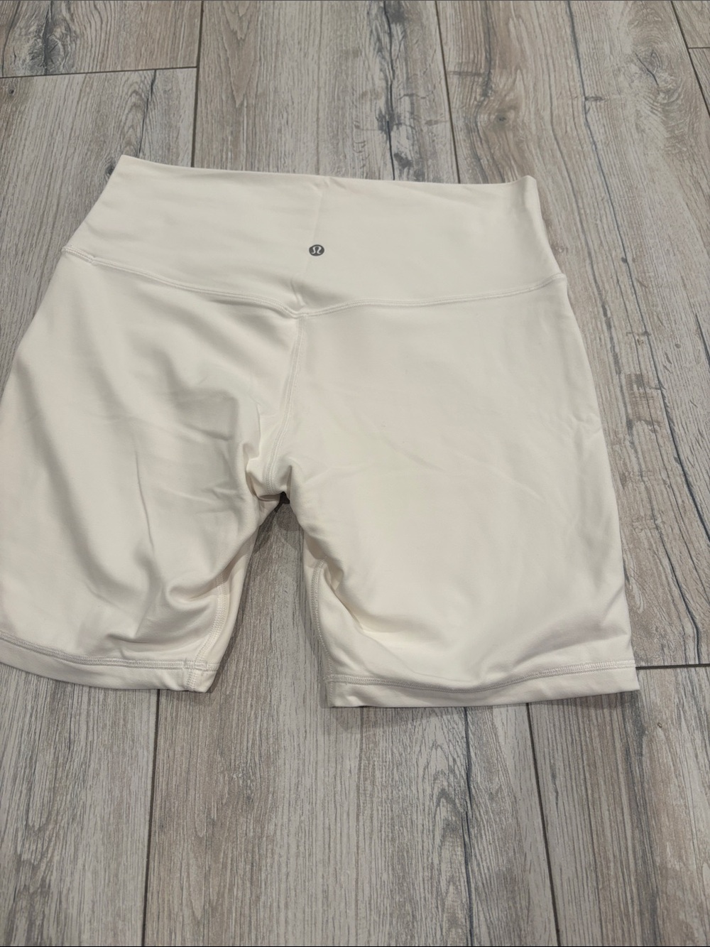 Lemon High-Rise Cream Bike Shorts